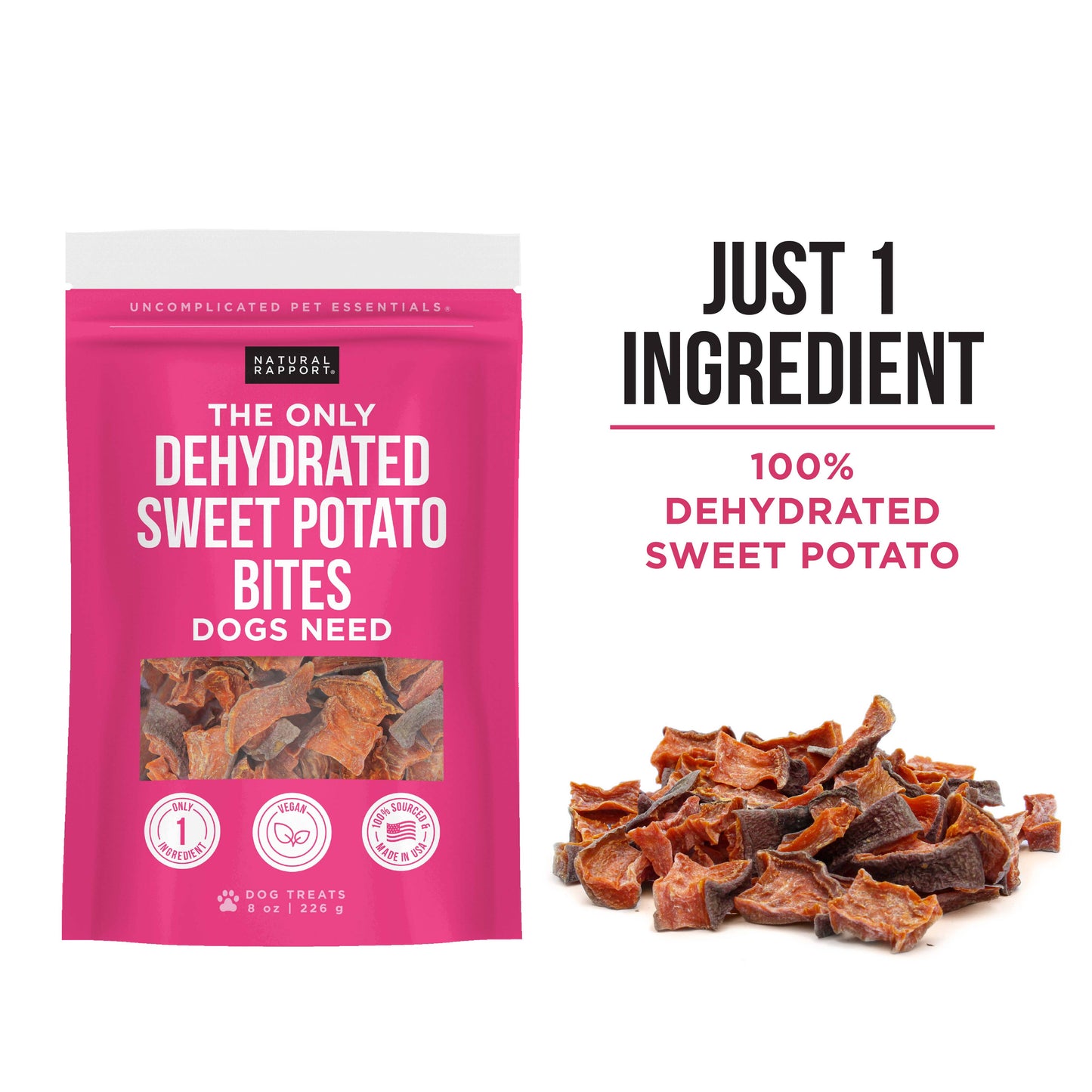 The Only Dehydrated Sweet Potato Bites Dogs Need