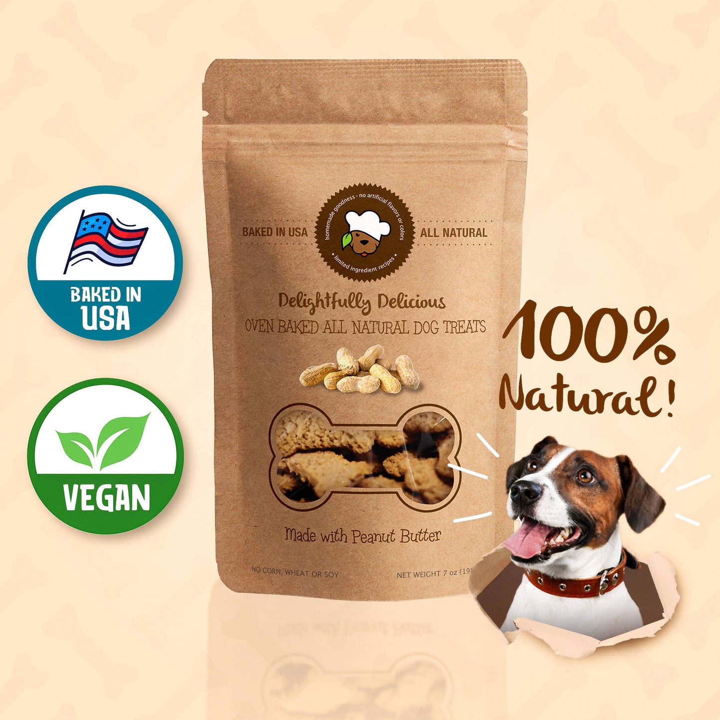 One Set of Mini Dog Treats 3 Flavors - Starter Subscription Plan