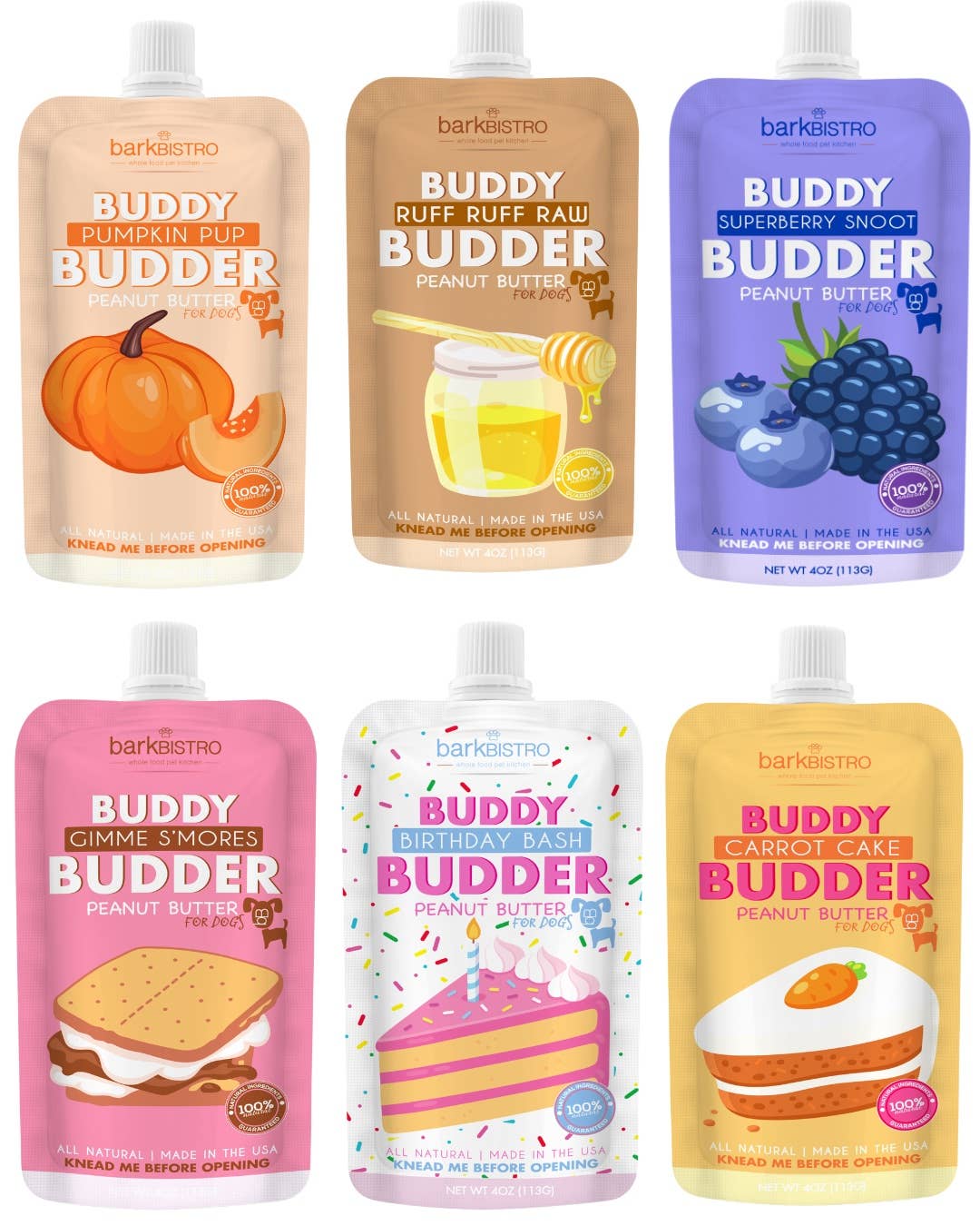 Relax Rover Buddy Budder - Surprise Mystery Flavor (4oz Squeeze Pack) 